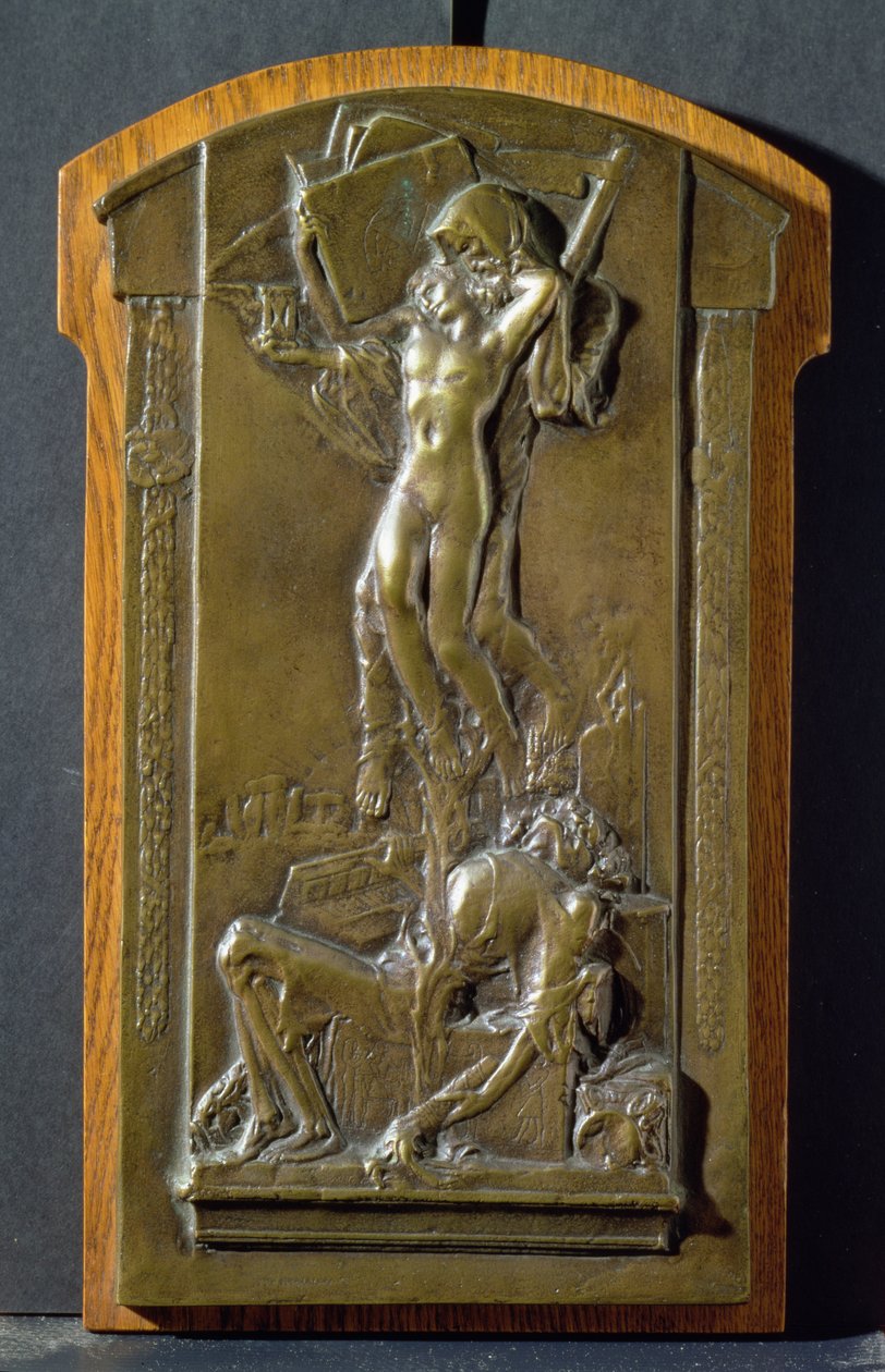 Death and the Maiden, n.1911-1912 (pronssi) tekijältä Charles Sergeant Jagger