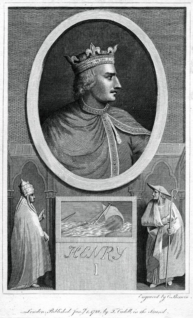 Henrik I, Englannin kuningas, 1788. tekijältä Charles Sherwin