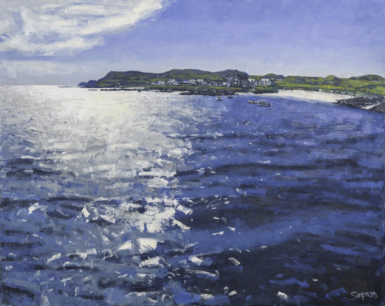 Iona Light, 2017 (öljyä kankaalle) tekijältä Charles Simpson