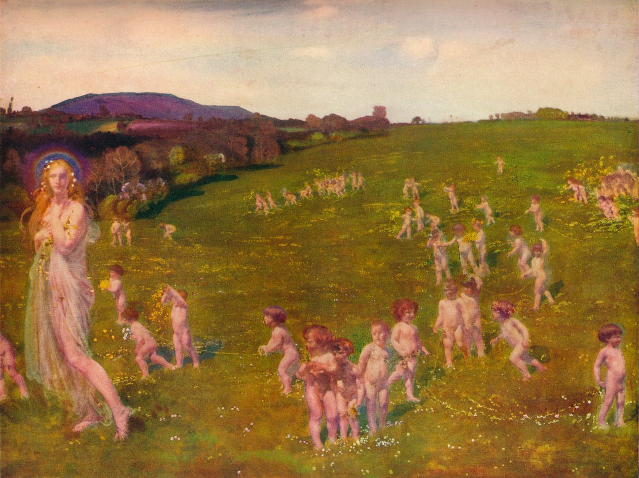 Kevään tulo, 1913 tekijältä Charles Sims