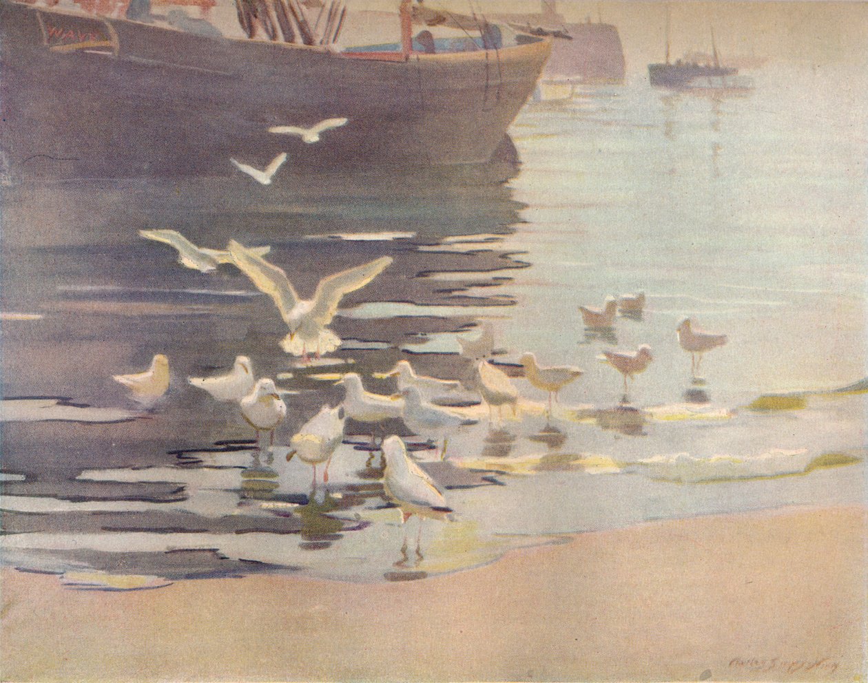"Hopeaaamu", vuodelta 1921 tekijältä Charles Walter Simpson