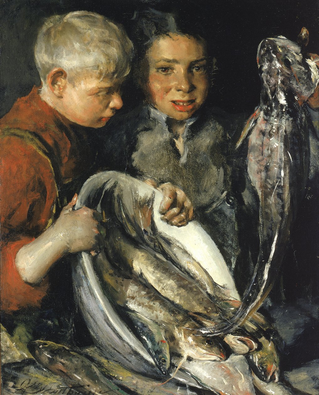 Fisher Children, n. 1902. tekijältä Charles Webster Hawthorne