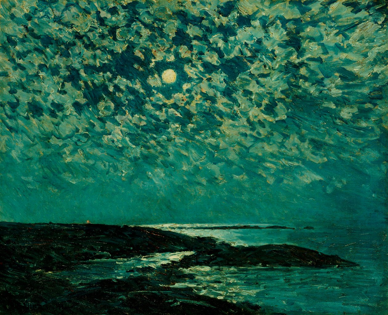 Moonlight, Isle of Shoals tekijältä Childe Frederick Hassam