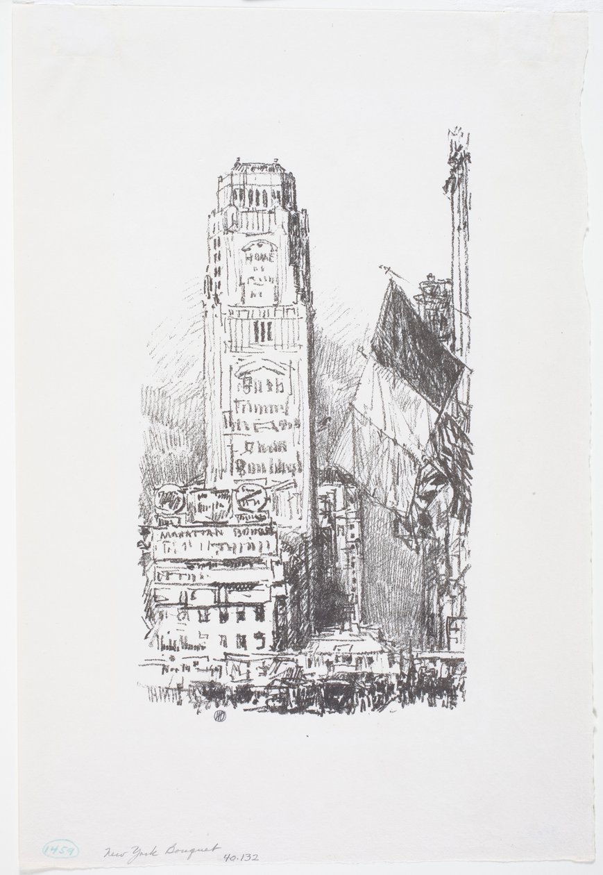 New Yorkin kukkakimppu tekijältä Childe Frederick Hassam