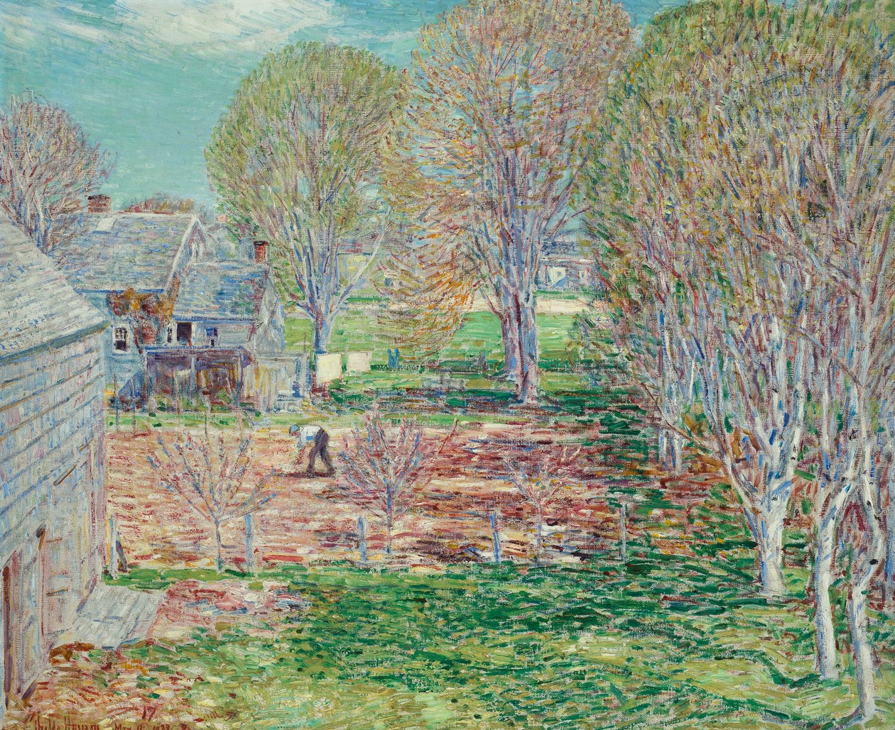 Kevään istutus tekijältä Childe Frederick Hassam