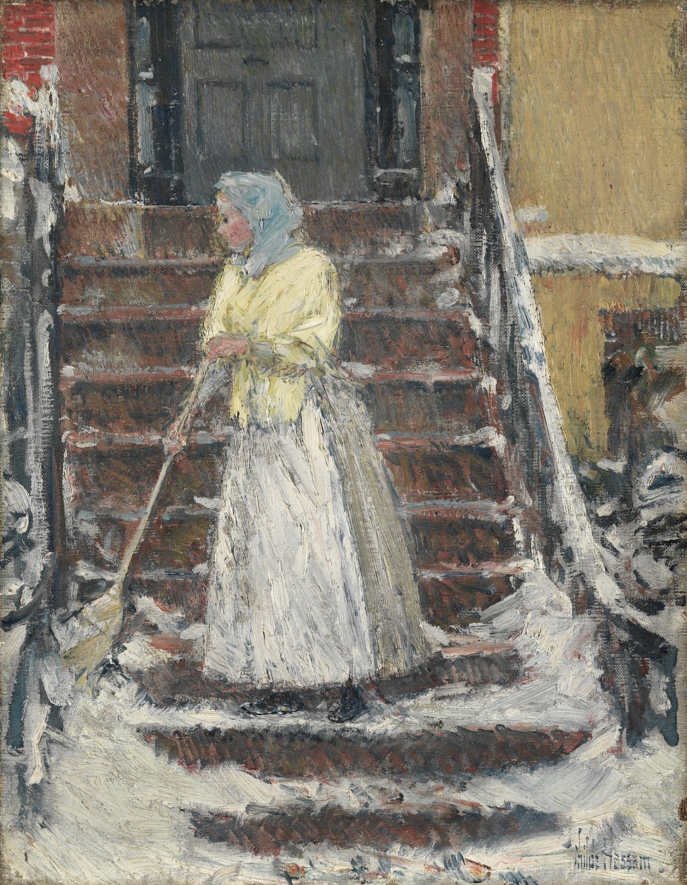 Lakaisu lunta tekijältä Childe Frederick Hassam