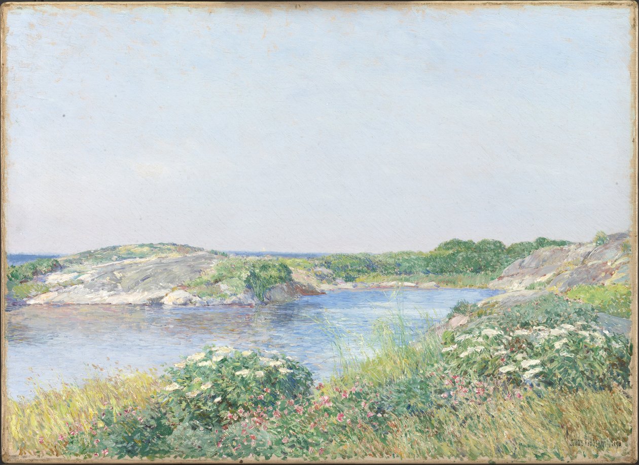 Pikku lampi, Appledore tekijältä Childe Frederick Hassam