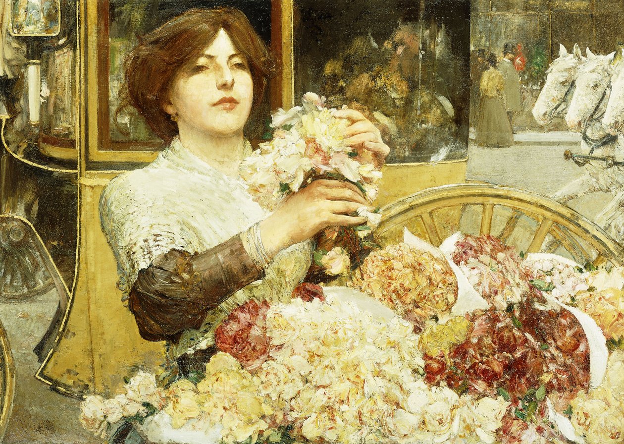 Ruusun tyttö tekijältä Childe Frederick Hassam
