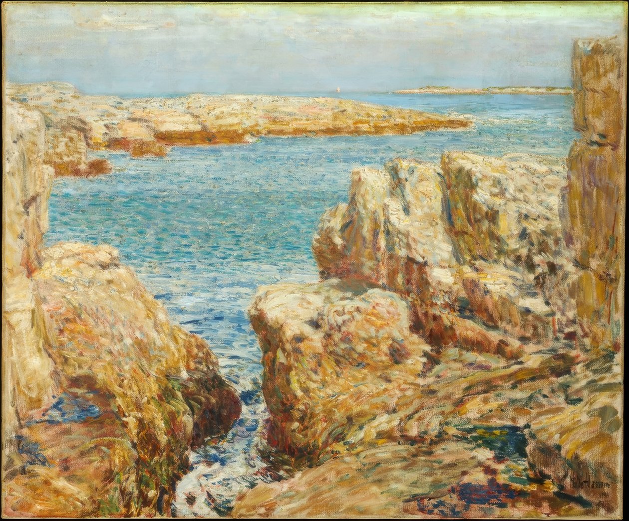 Rannikkomaisema, Isles of Shoals tekijältä Childe Hassam