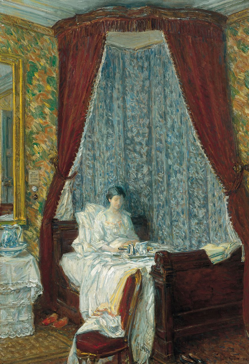 Ranskalainen aamiainen, 1910 tekijältä Childe Hassam
