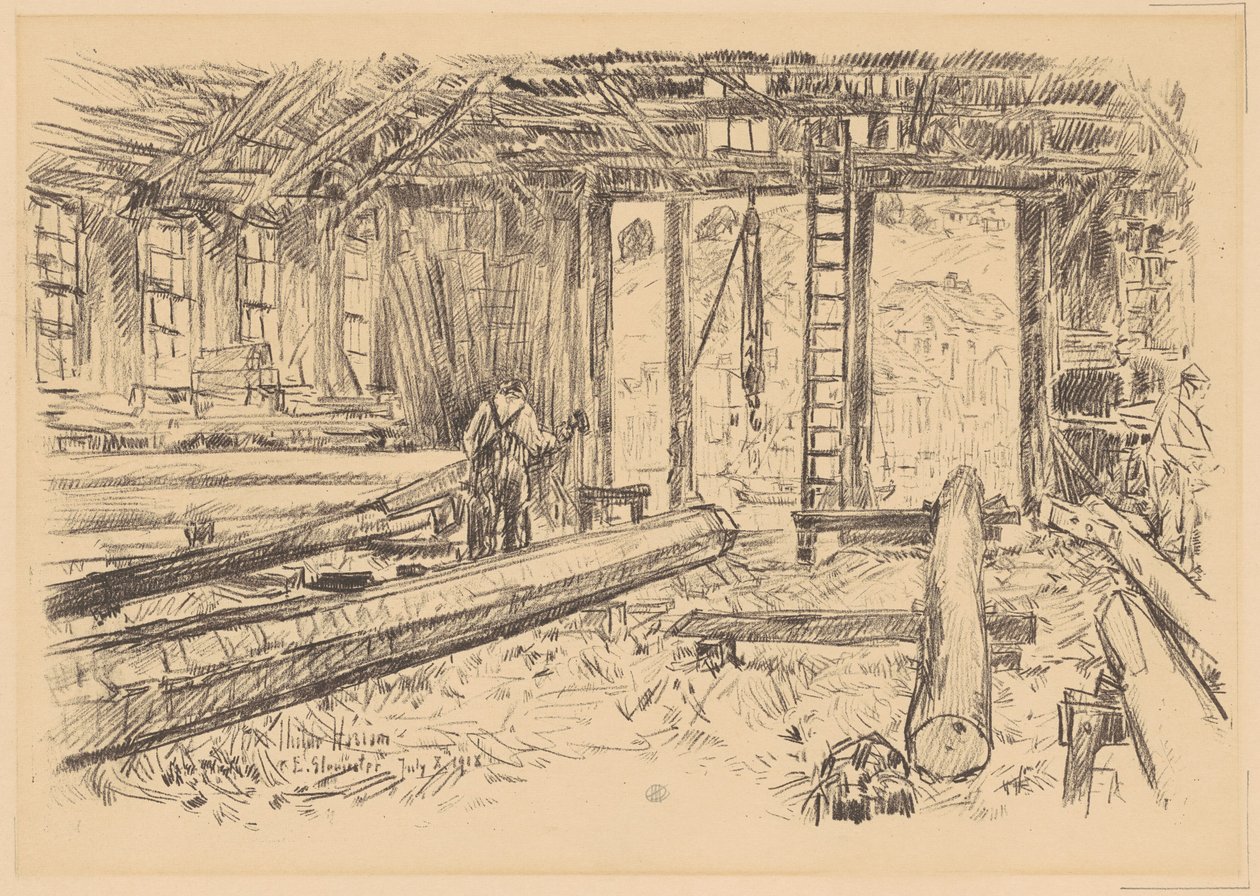 Spar Shop, Gloucester tekijältä Childe Hassam