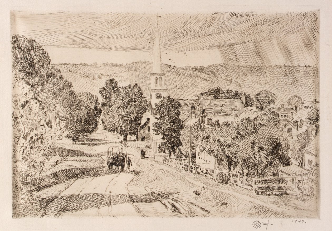 Vermont Village (Peacham) tekijältä Childe Hassam