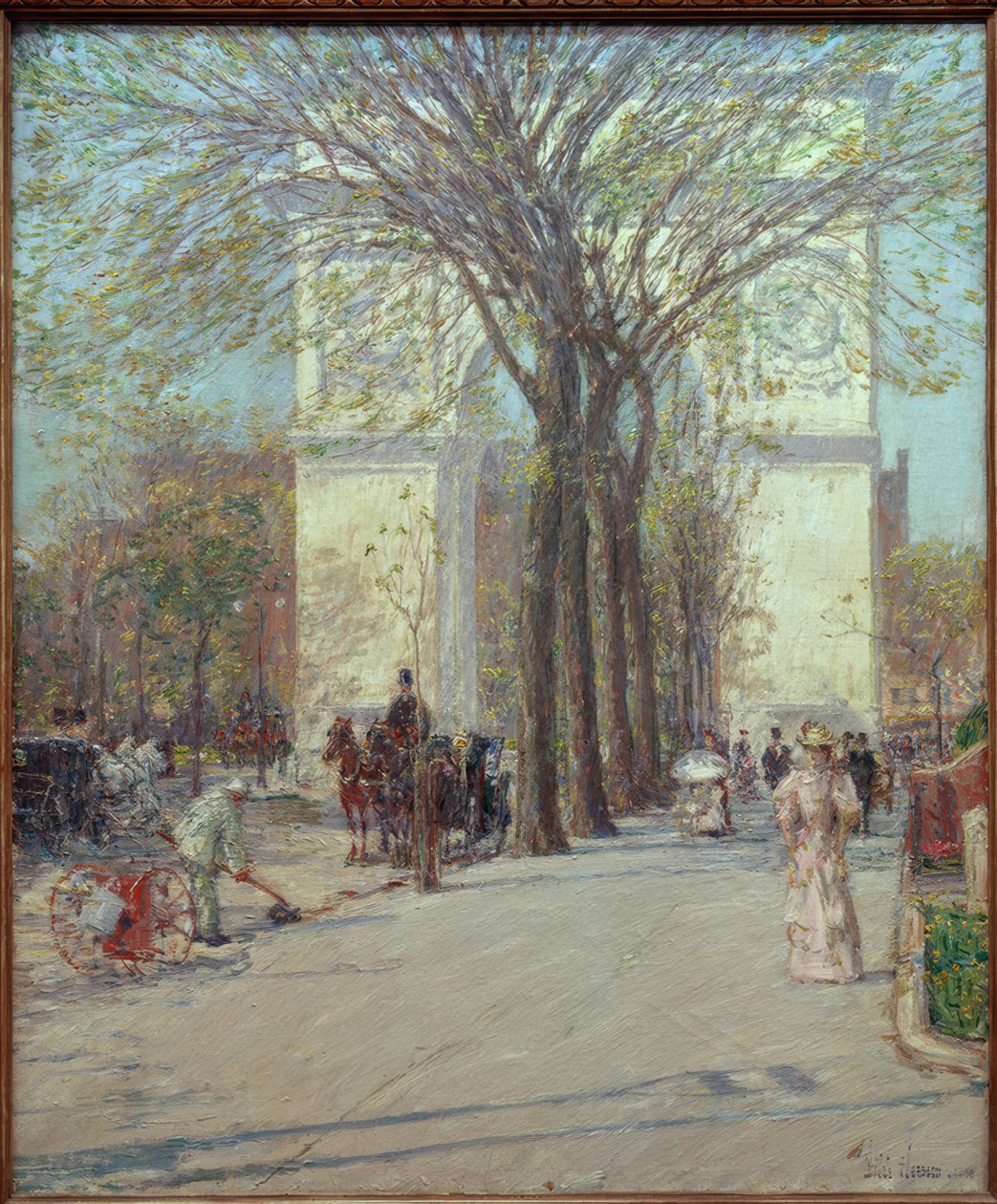 Washington Arch, kevät tekijältä Childe Hassam