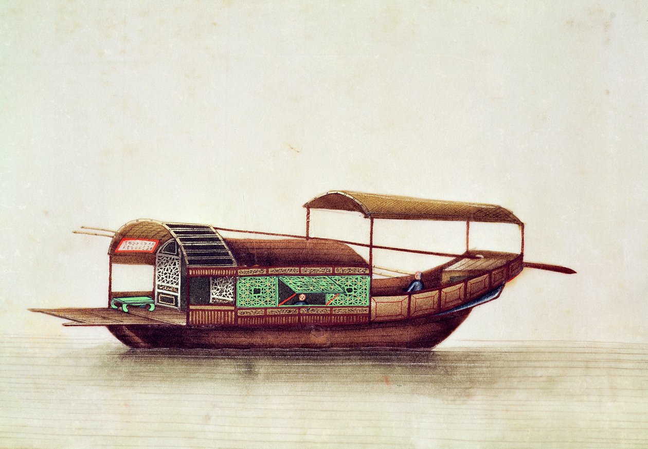 Sampan, Qianlongin kausi (1736-96). tekijältä Chinese School