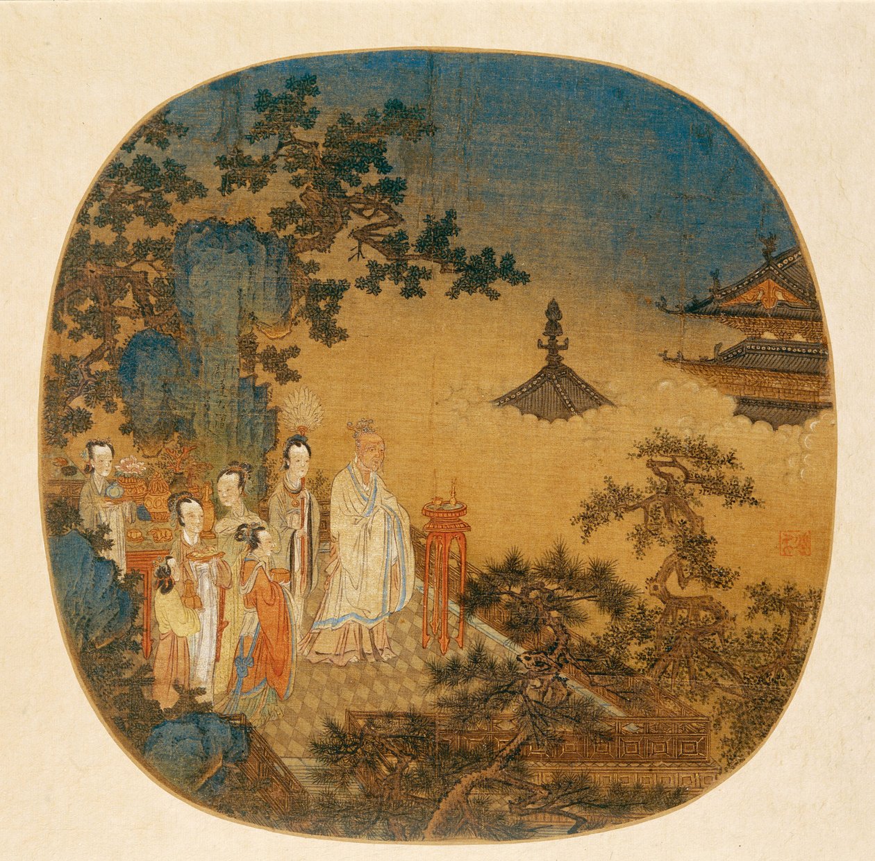 Suitsukeseremonia, 1300-luku. tekijältä Chinese Master.