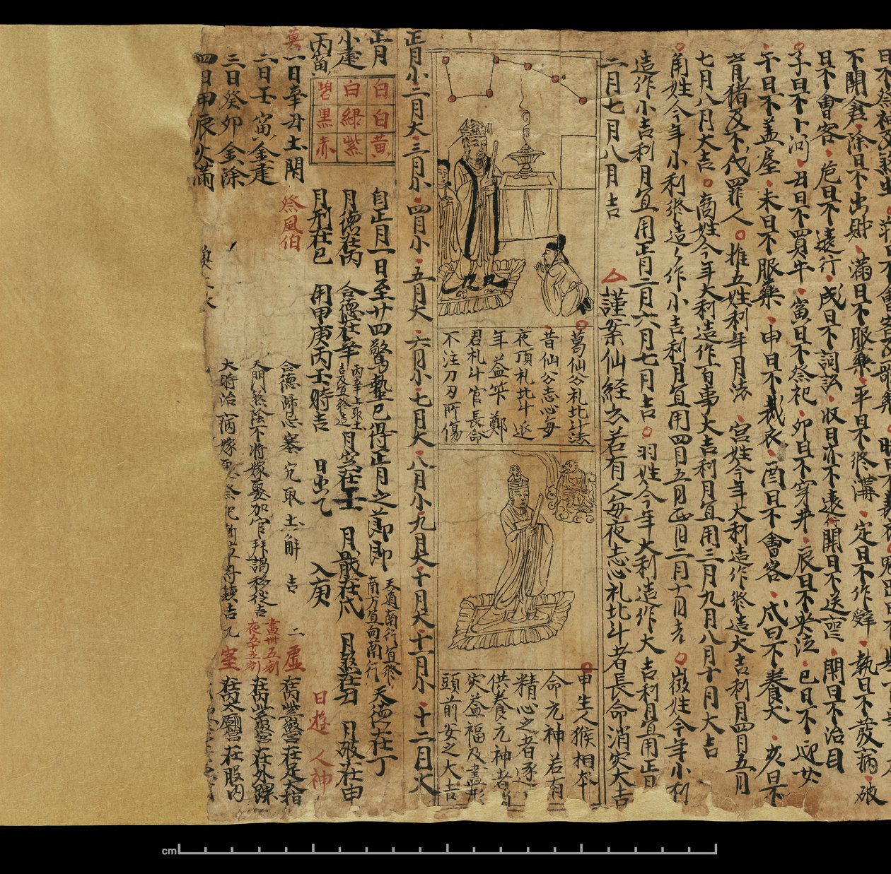 Almanakka, Dunhuang Mogao (muste paperille) tekijältä Chinese School