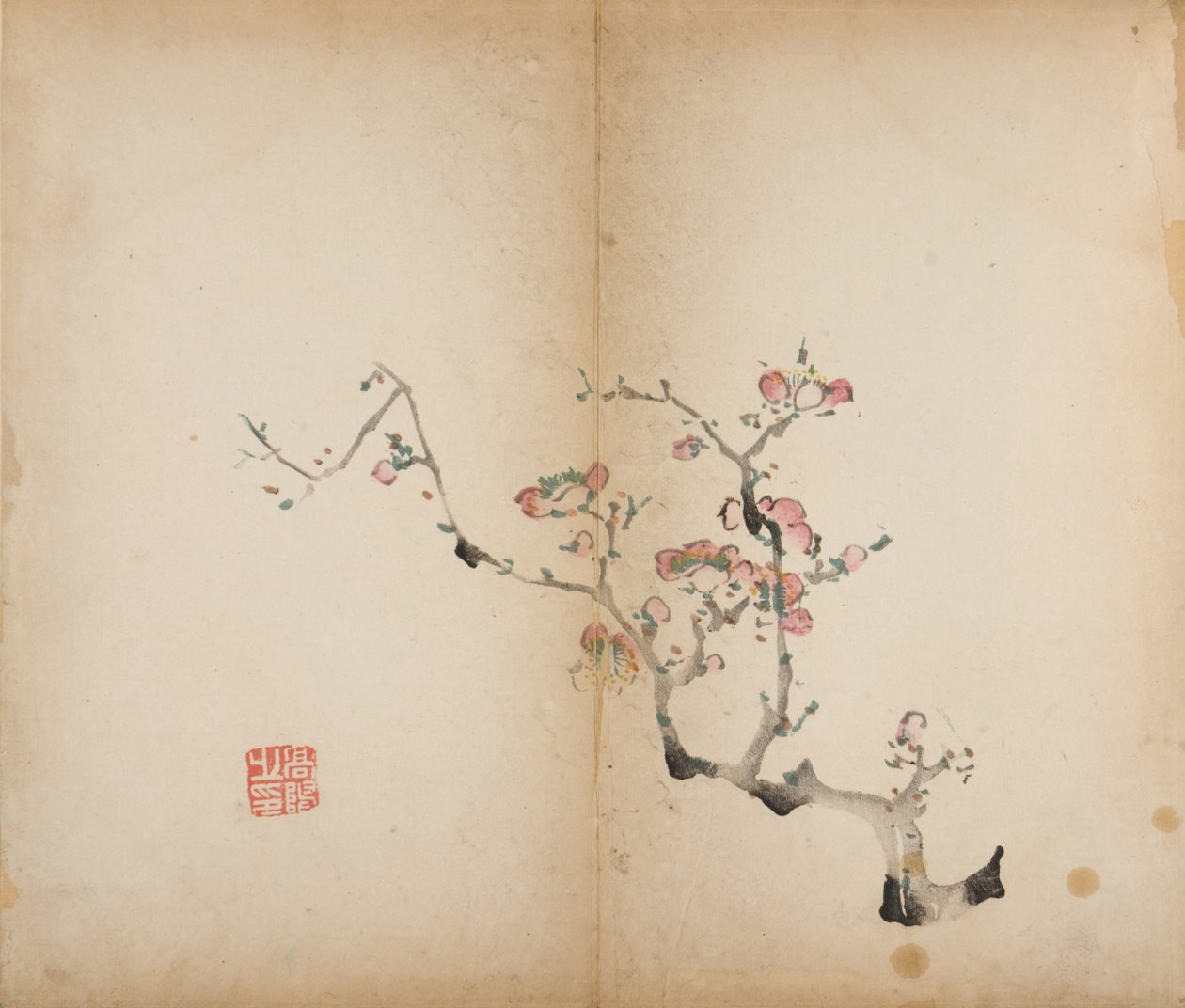Ten Bamboo Studio Prints, 1643 (puupalikka) tekijältä Chinese School