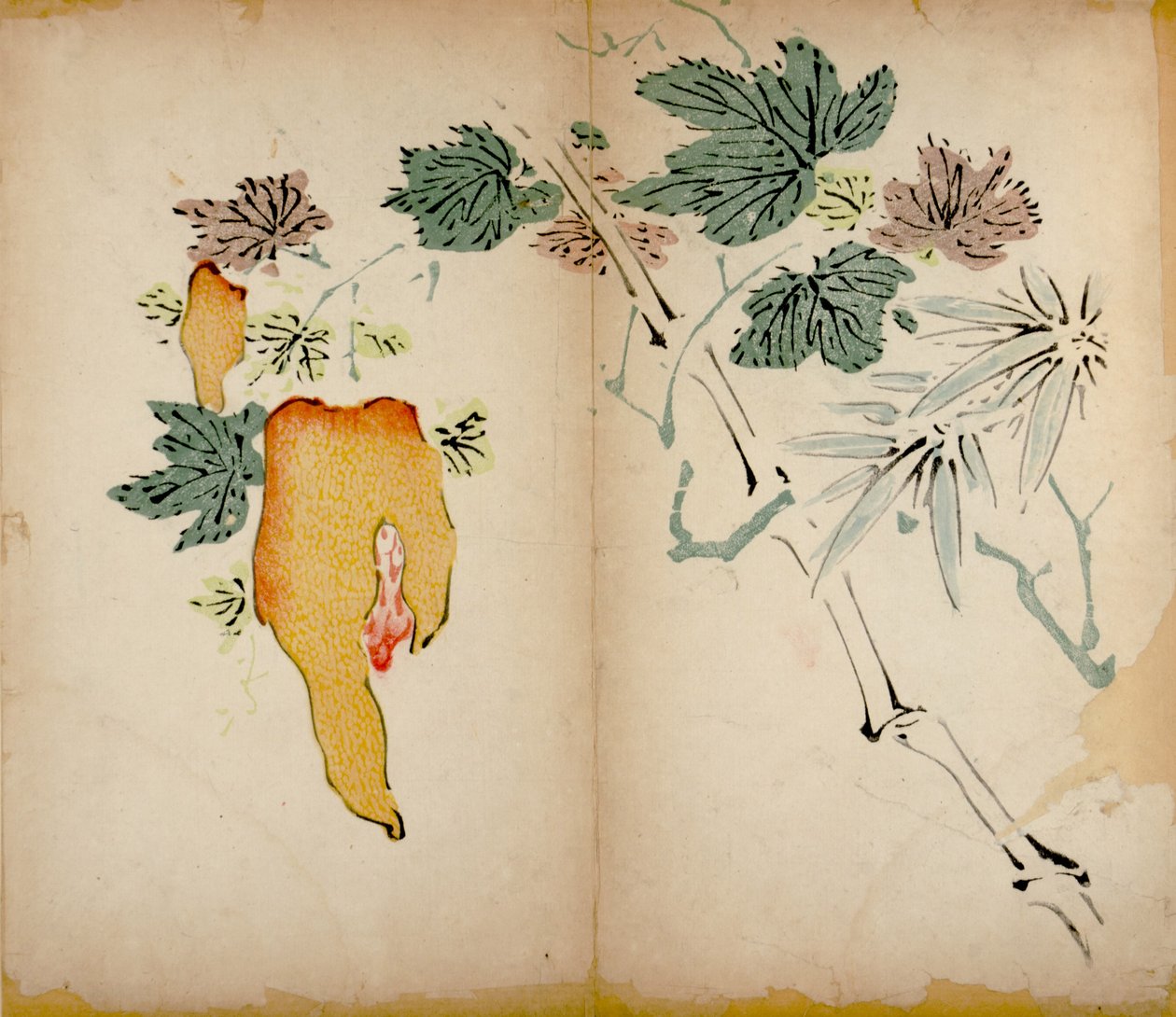 Ten Bamboo Studio Prints, 1643 (puupalikka) tekijältä Chinese School