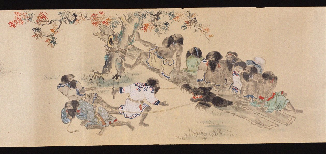 Ainu karhunmetsästyksessä, 1800-1829. tekijältä Chishima