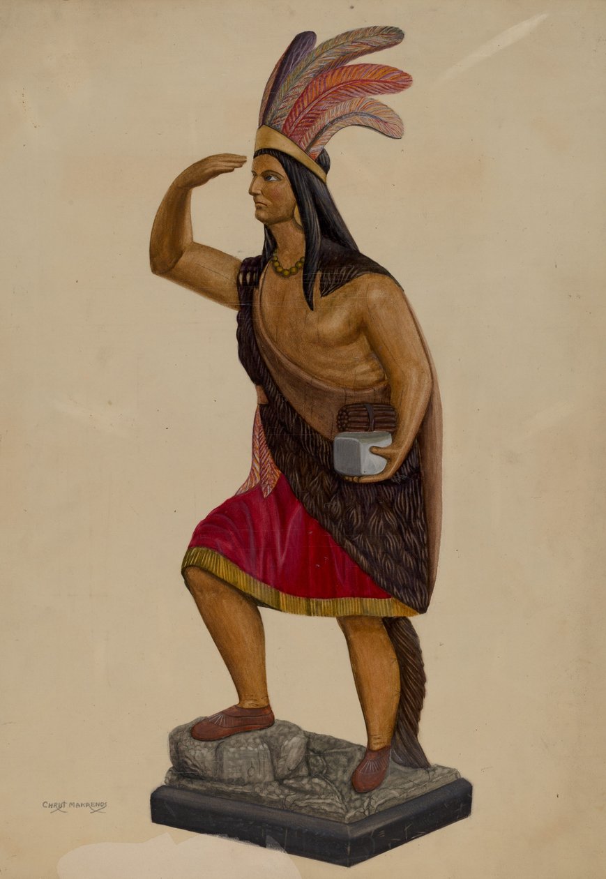 Sikarikauppa Intialainen, c. 1937. tekijältä Chris Makrenos