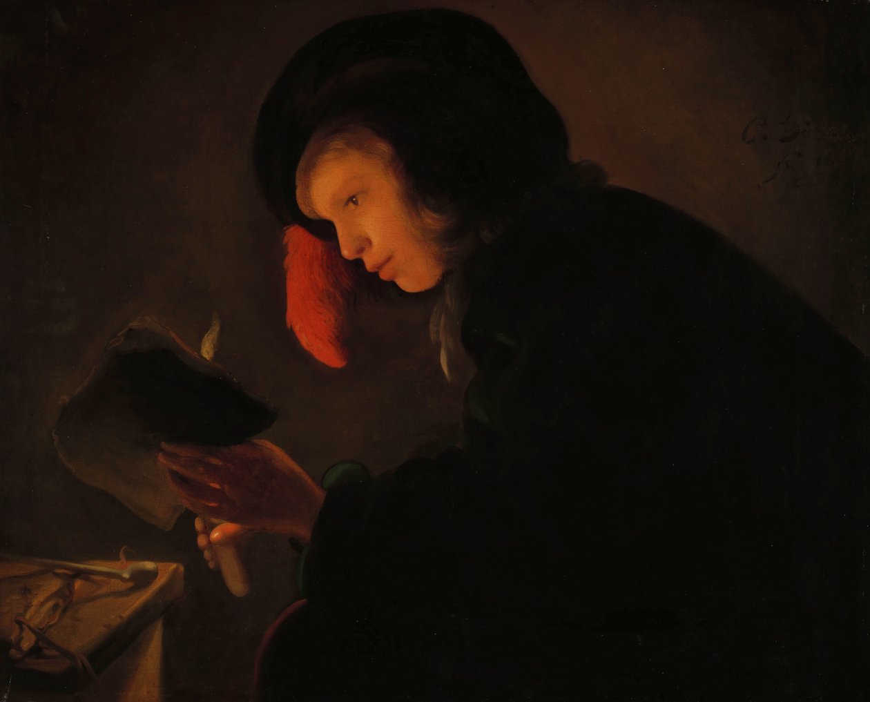 Young Man de Candlelightfinnish tekijältä Christiaen Jansz. Dusart