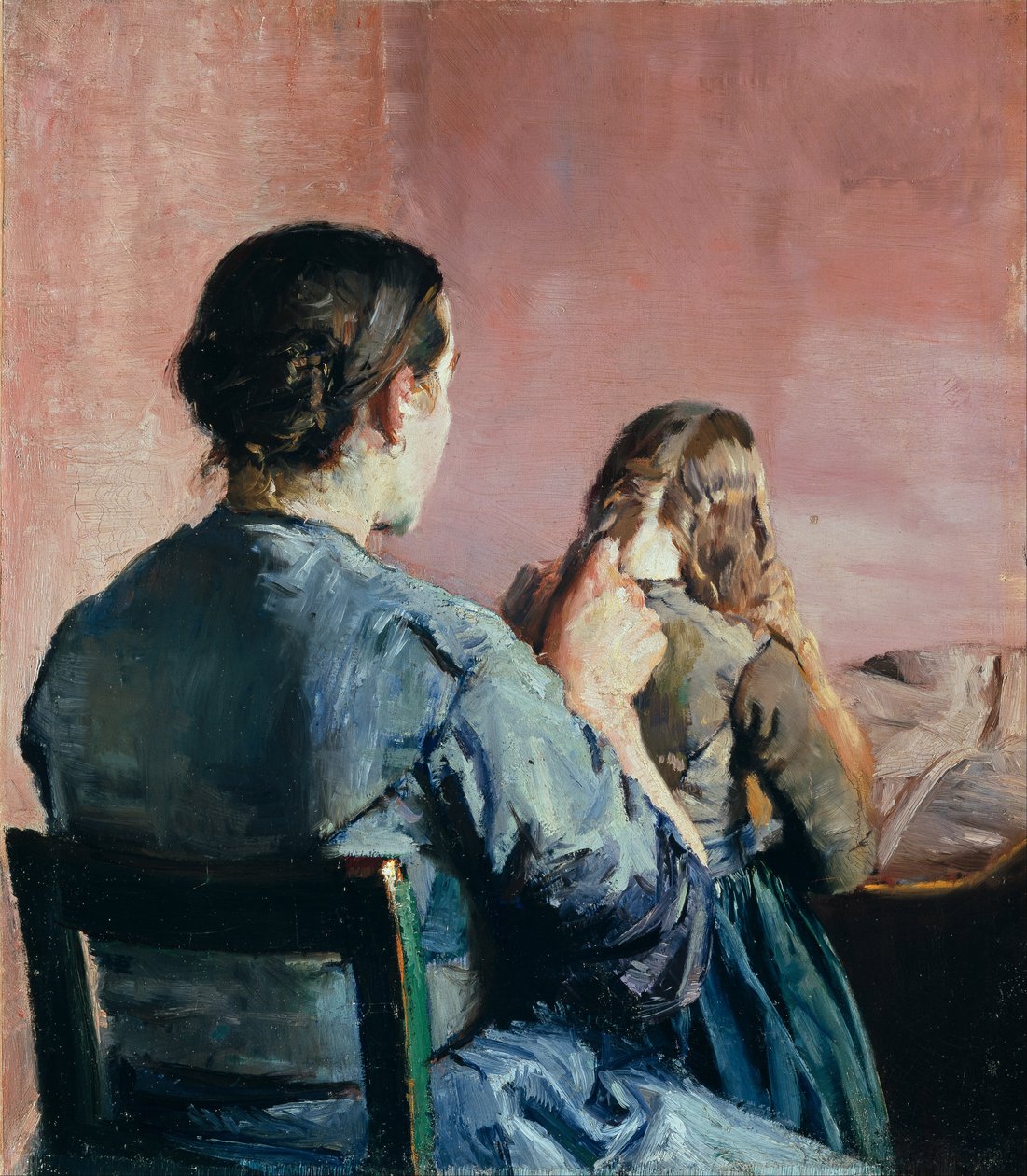 Hiusten punominen tekijältä Christian Krohg