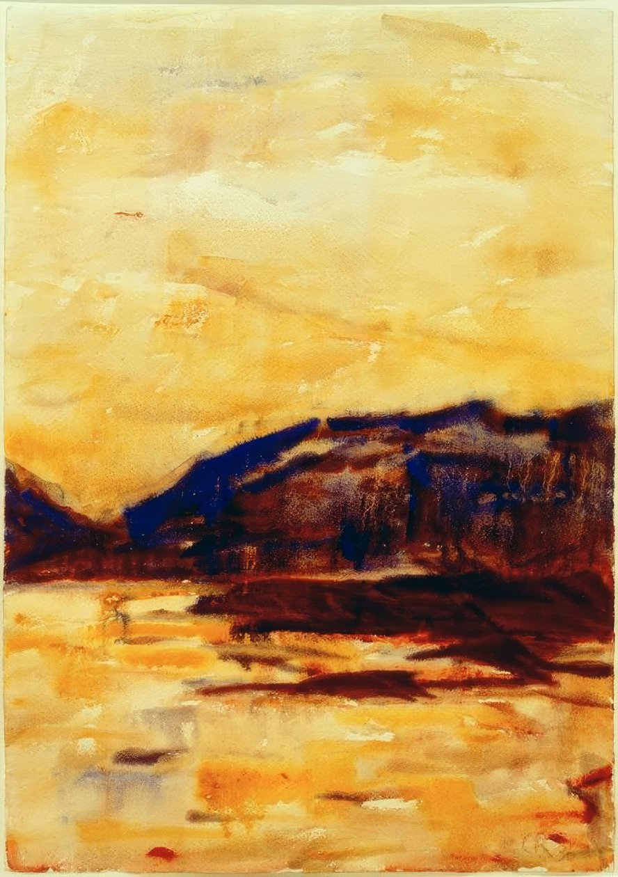 Goldenes Abendlicht am Lago Maggiore tekijältä Christian Rohlfs
