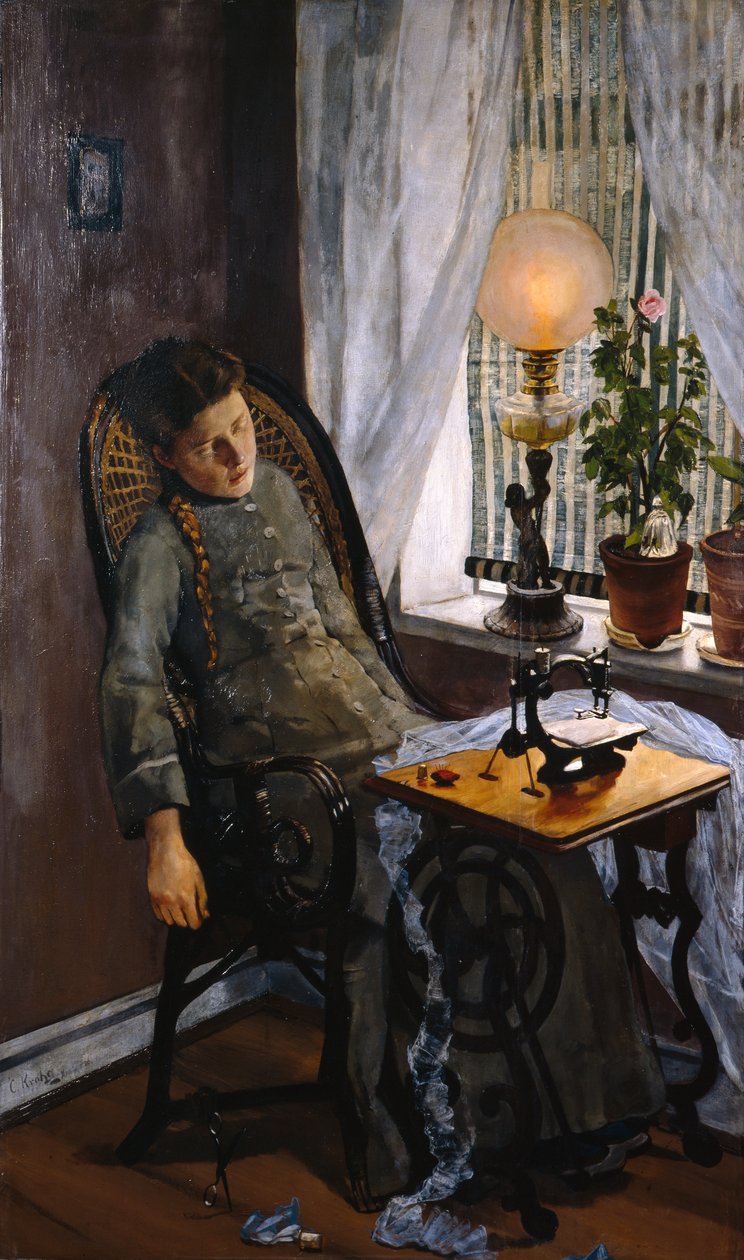 Ompelijatar tekijältä Christian Krohg