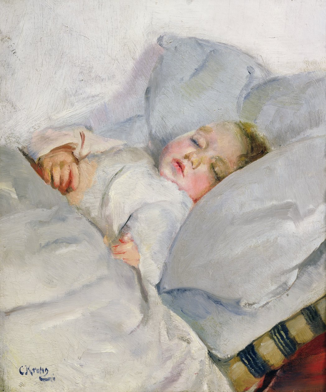 Nukkuva lapsi tekijältä Christian Krohg