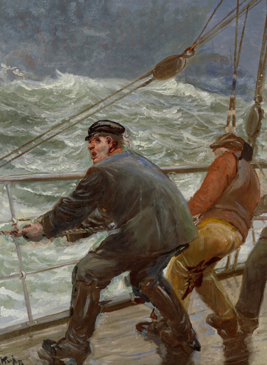 Tuuleen päin tekijältä Christian Krohg