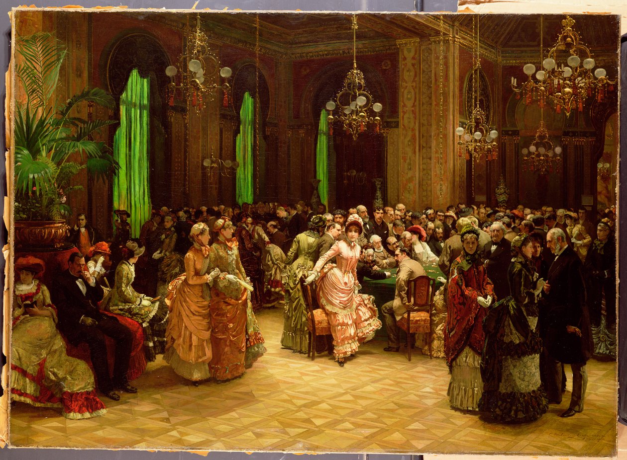 Kasino, Monte Carlo, 1884 tekijältä Christian Ludwig Bokelman