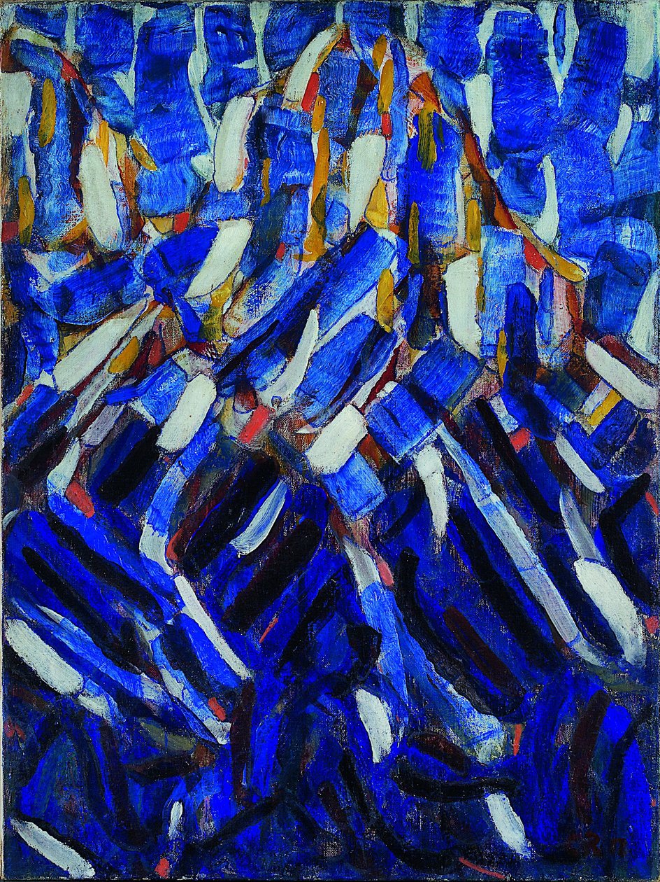 Abstraction the Blue Mountain, 1912 tekijältä Christian Rohlfs