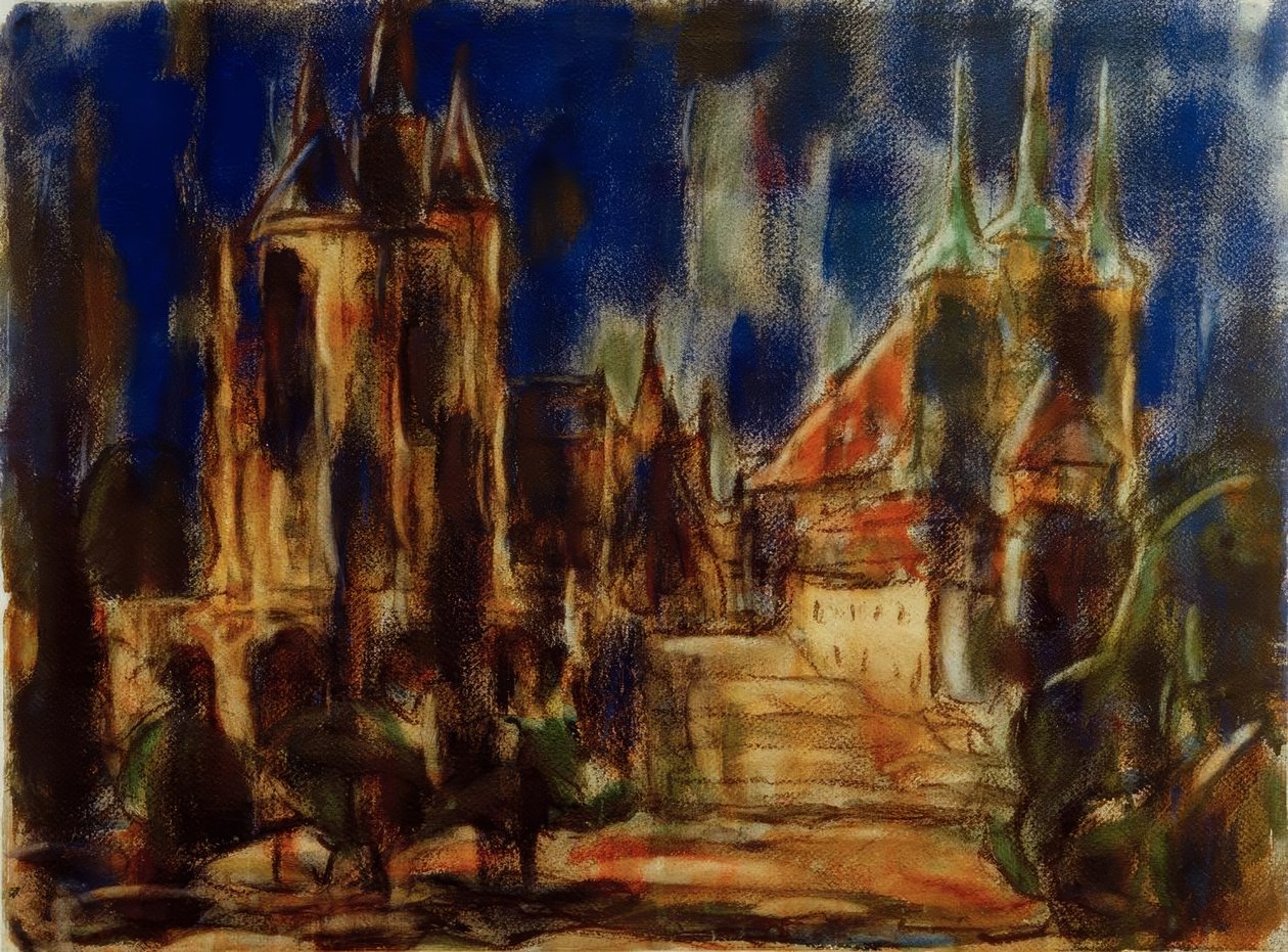 Erfurt (katedraali ja Severikirche) tekijältä Christian Rohlfs