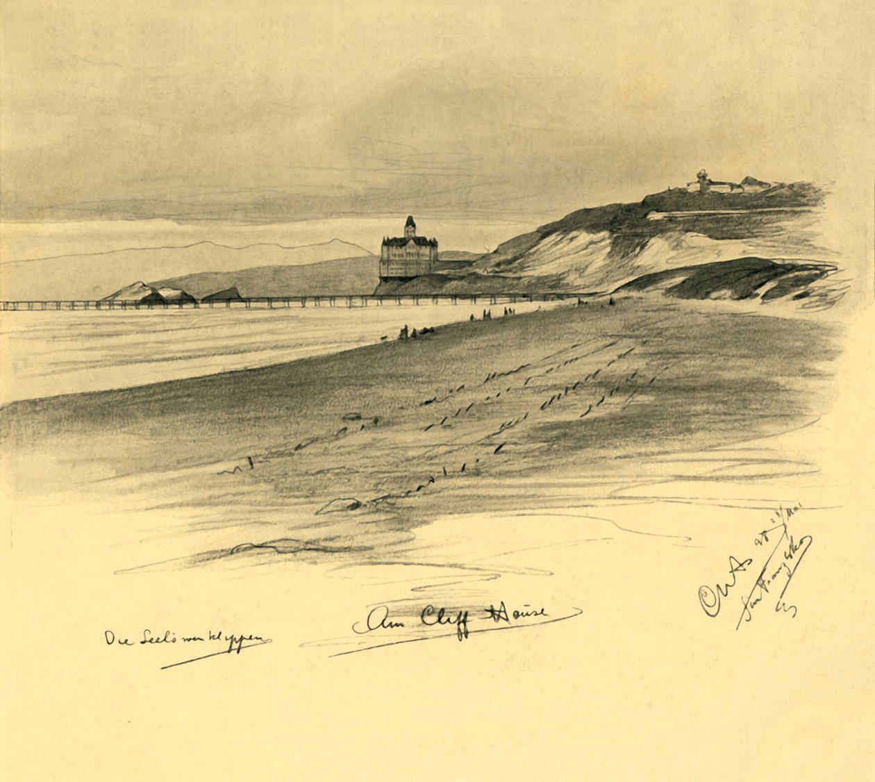 "Am Cliff House", 1898. tekijältä Christian Wilhelm Allers