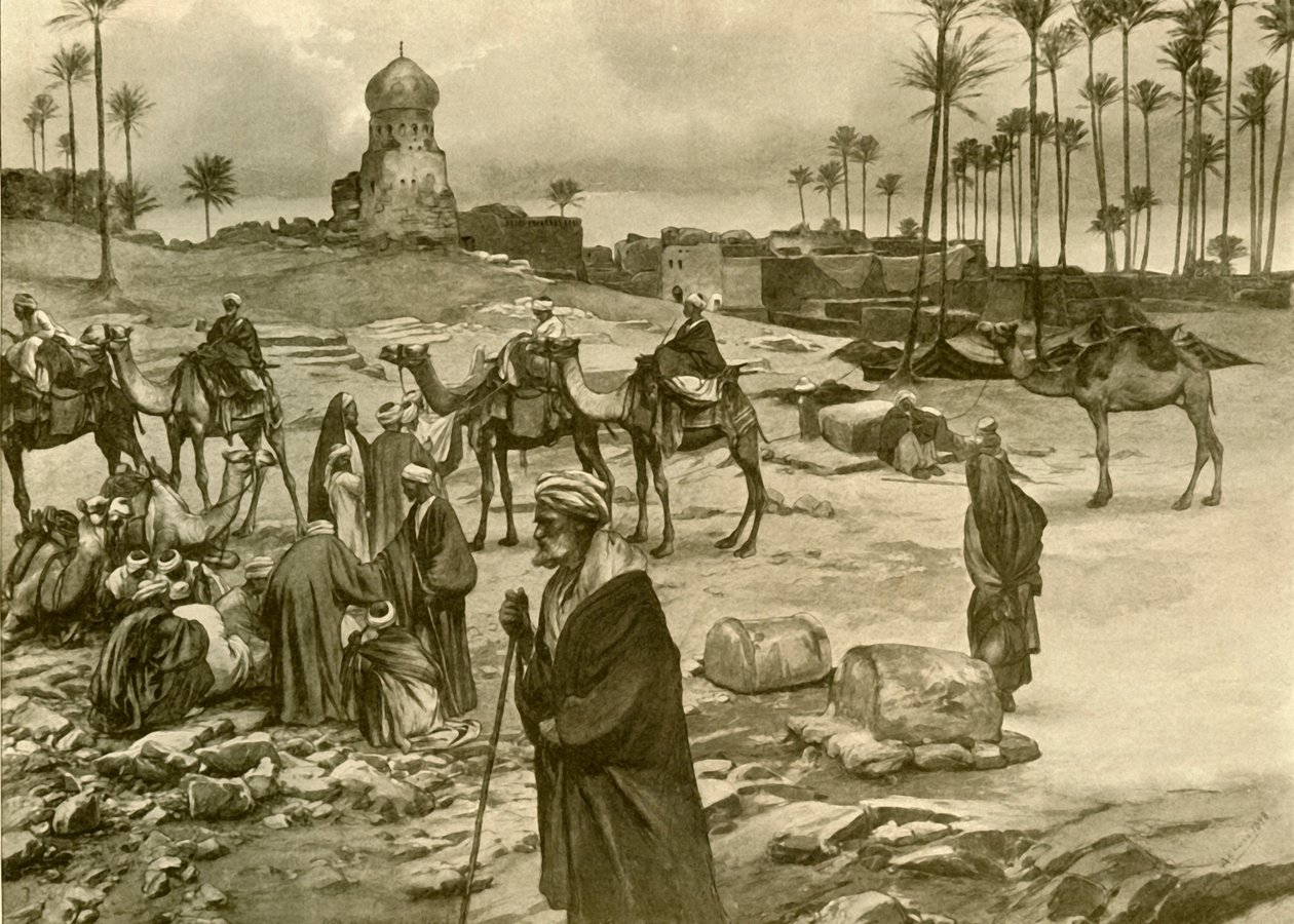 Karavaani Mit-Rahinessa, 1898. tekijältä Christian Wilhelm Allers
