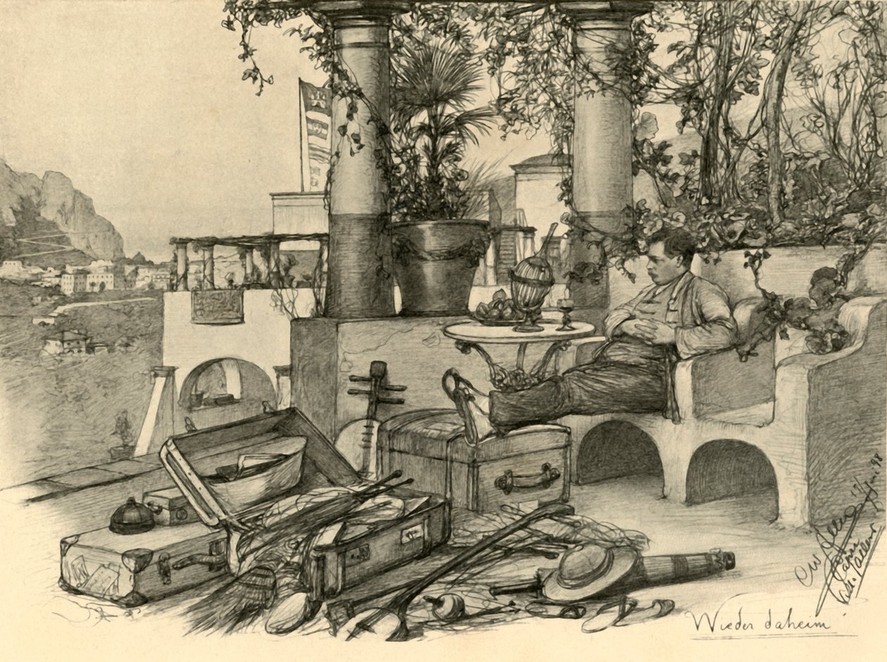 "Taas kotiin", 1898. tekijältä Christian Wilhelm Allers