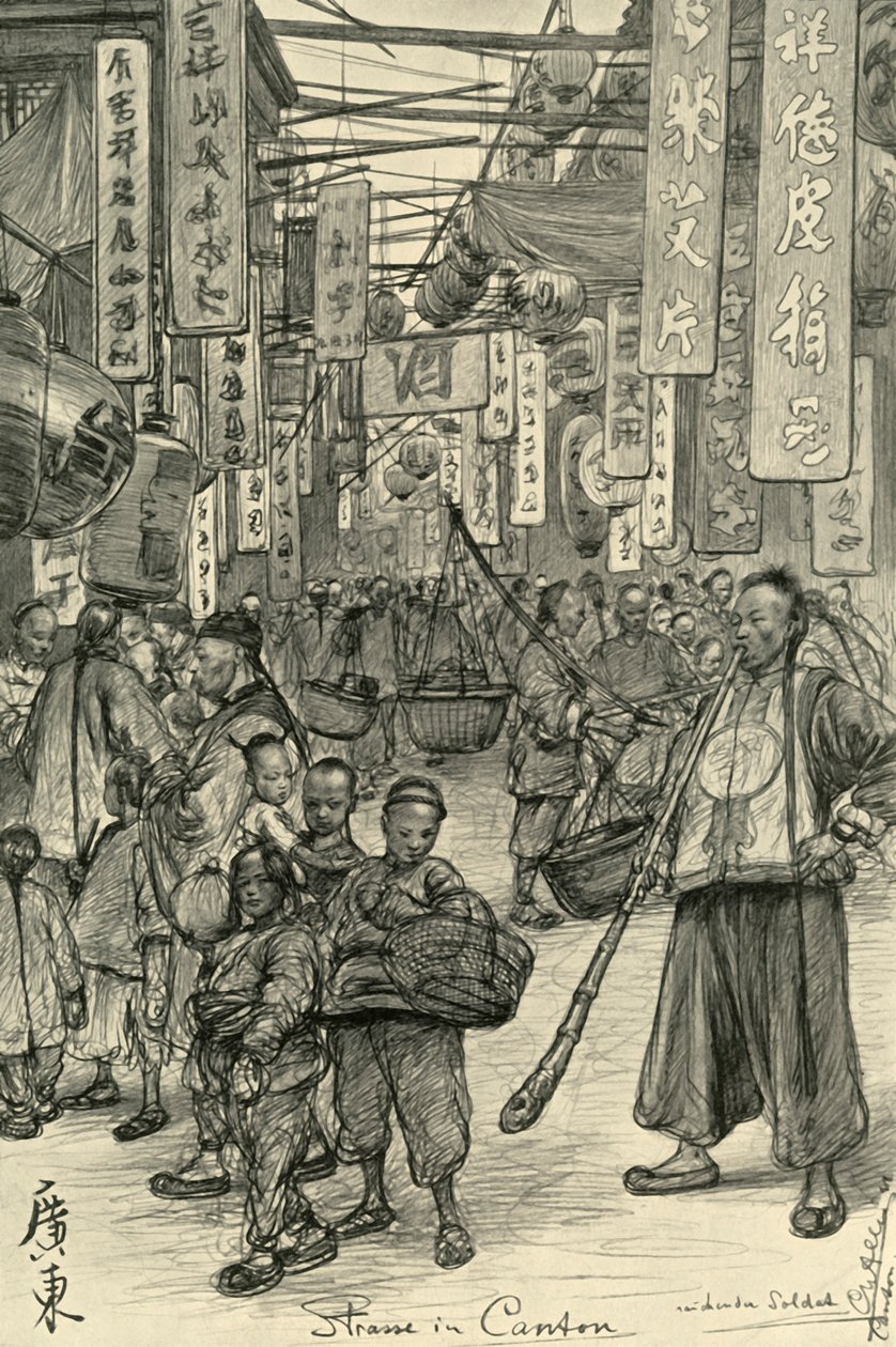 Katukuva, Kanton, Kiina, 1898. tekijältä Christian Wilhelm Allers