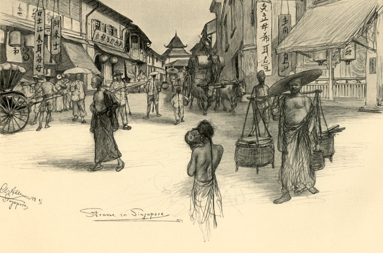 Katukuva, Singapore, 1898. tekijältä Christian Wilhelm Allers