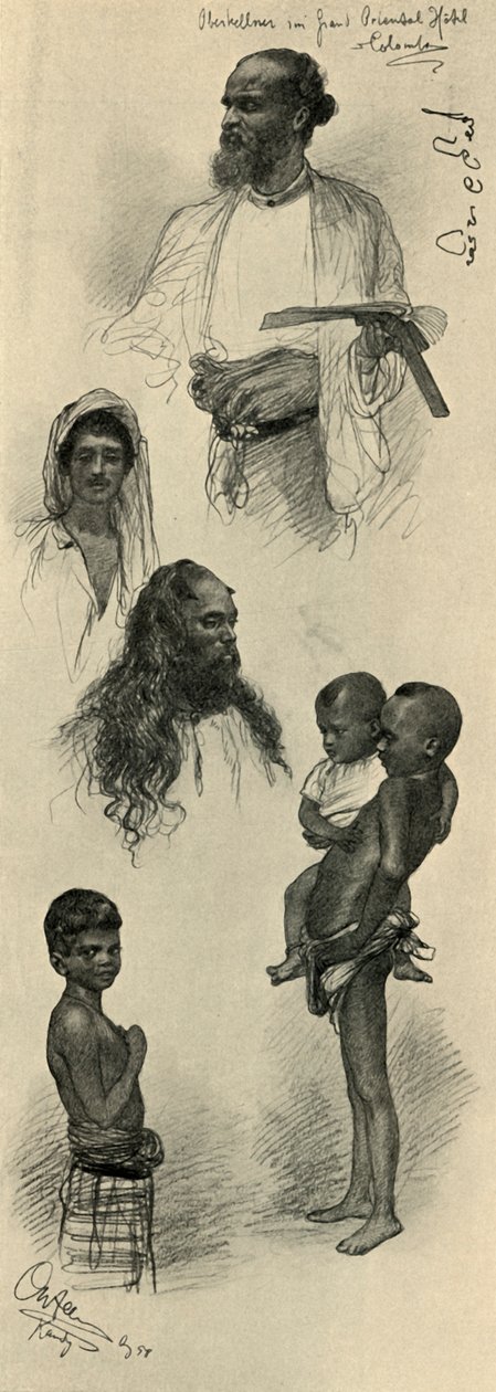 Ihmistutkimuksia, Ceylon, 1898. tekijältä Christian Wilhelm Allers