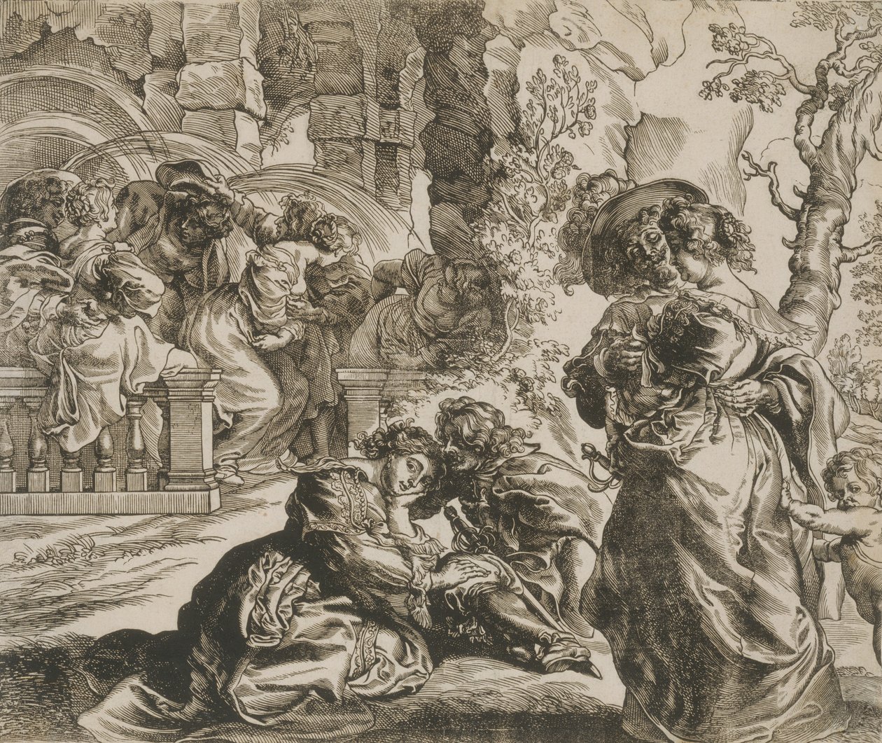 Rakkauden puutarha oikea kortteli, 1630-luku. tekijältä Christoffel Jegher