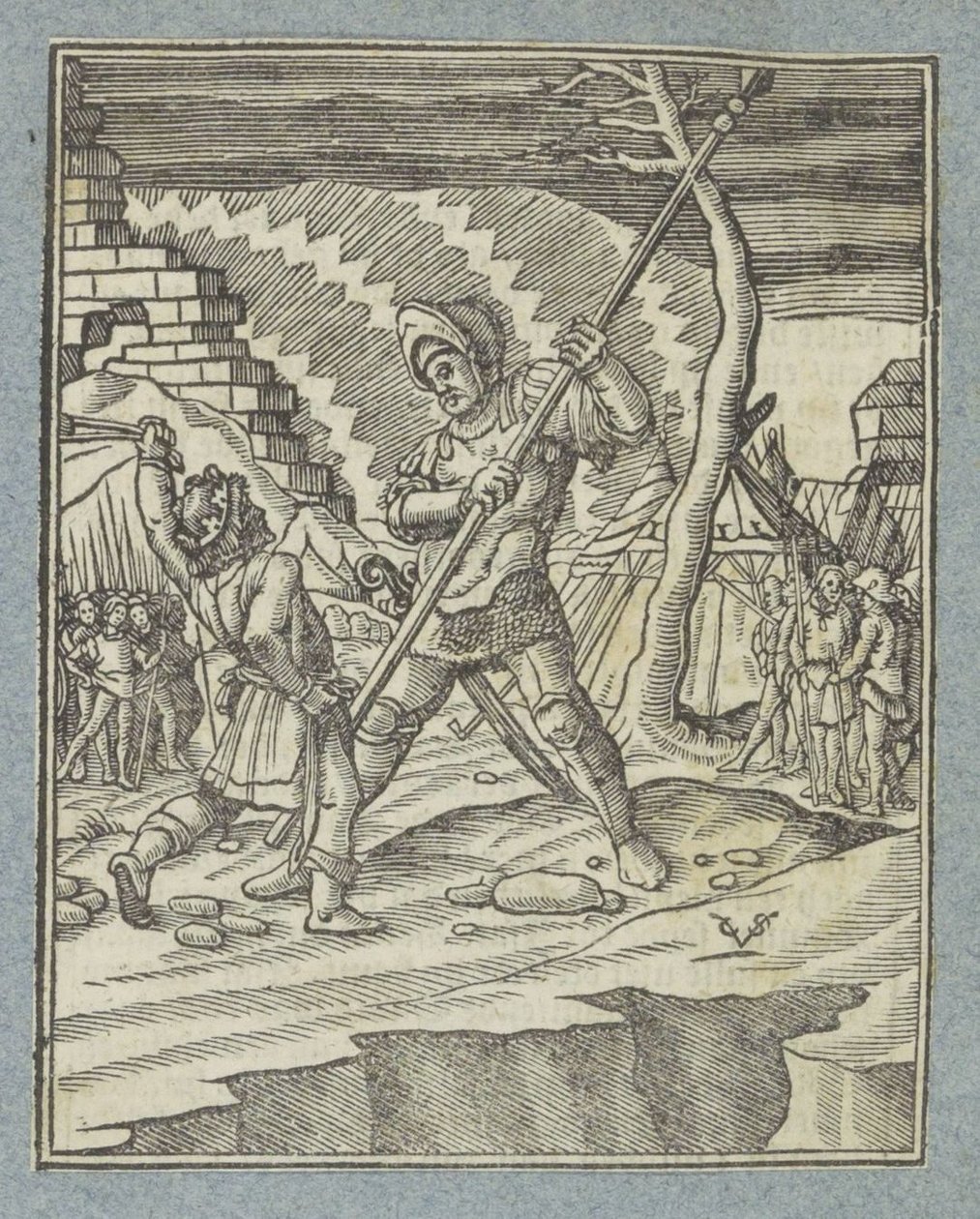 Daavid kukistaa Goljatin tekijältä Christoffel van Sichem (II)