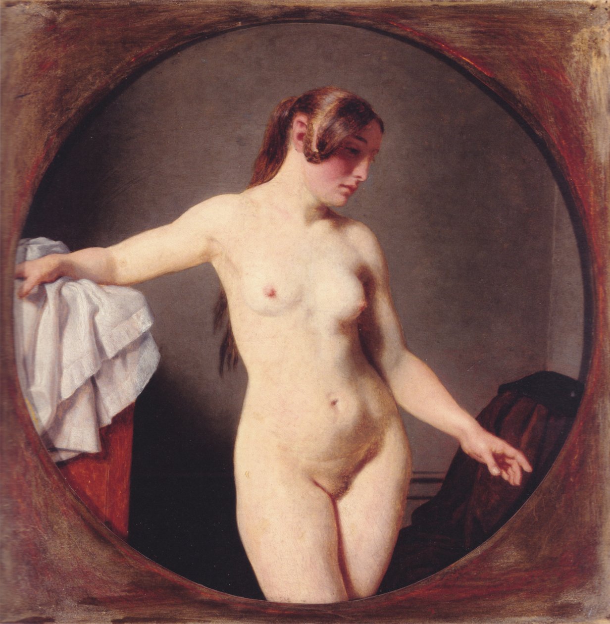 Kvindelig -mallistudio. Florentine tekijältä Christoffer Wilhelm Eckersberg