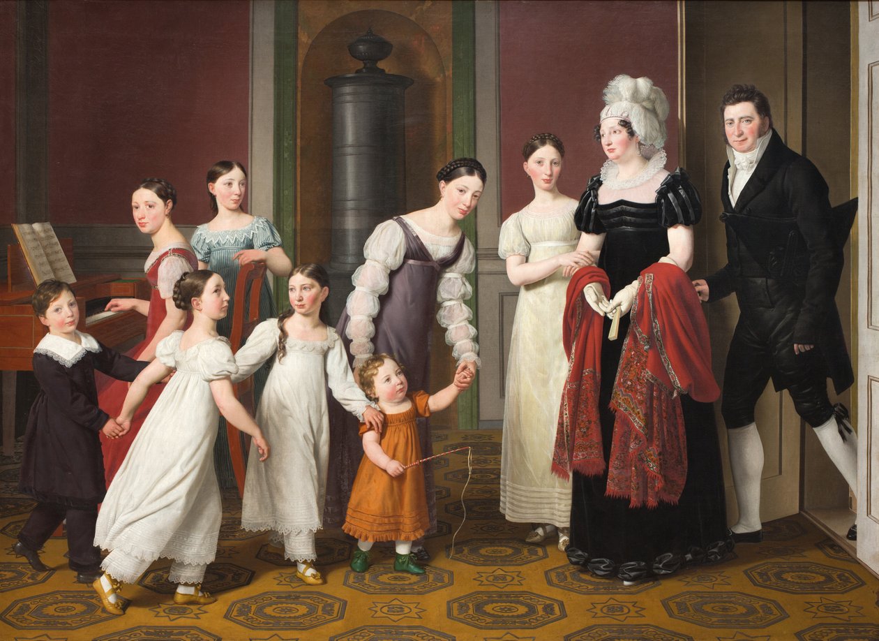 Nathansonin perhe tekijältä Christoffer Wilhelm Eckersberg