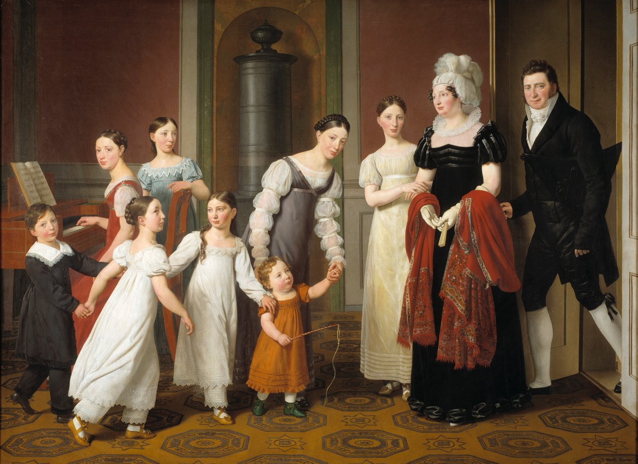 Nathansonin perhe, 1818. tekijältä Christoffer Wilhelm Eckersberg