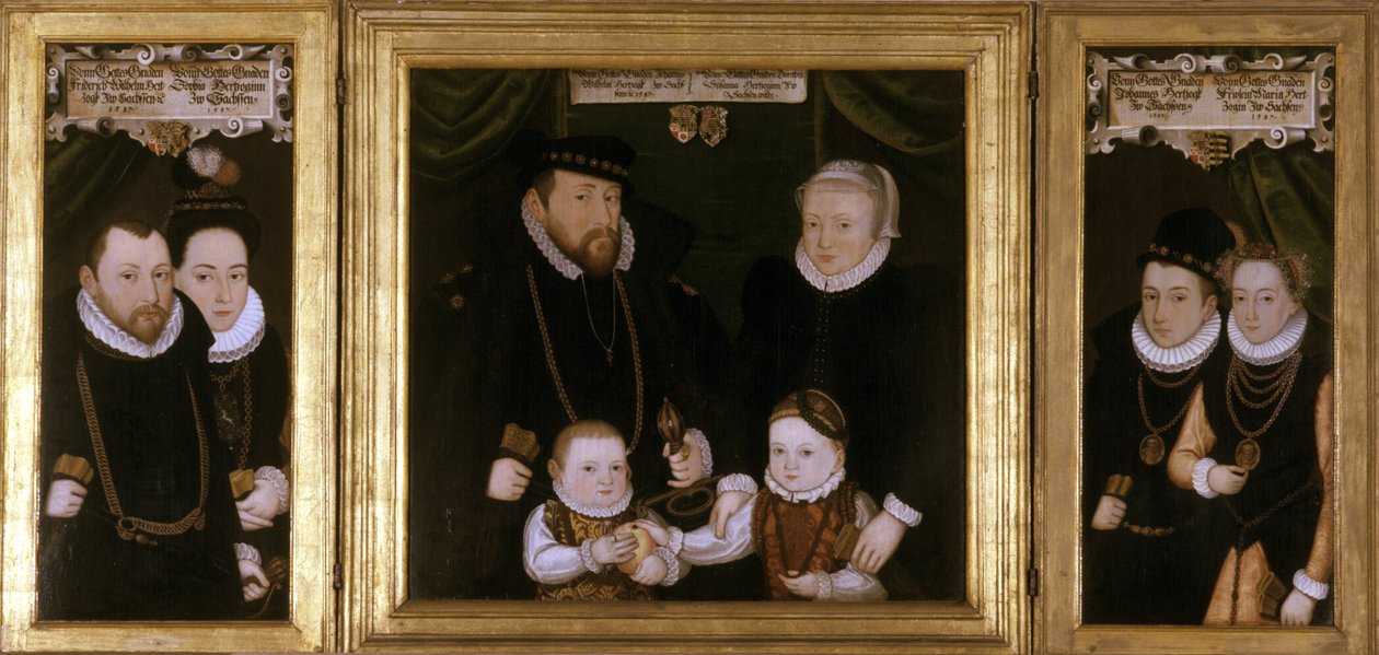Johann Wilhelm von Sachsenin triptyykki, 1587 tekijältä Christoph Leutolph