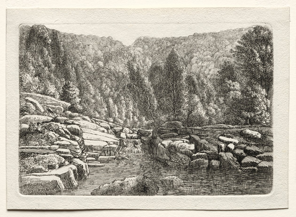 Vesi vuoristossa, n. 1790-1800. tekijältä Christoph Nathe