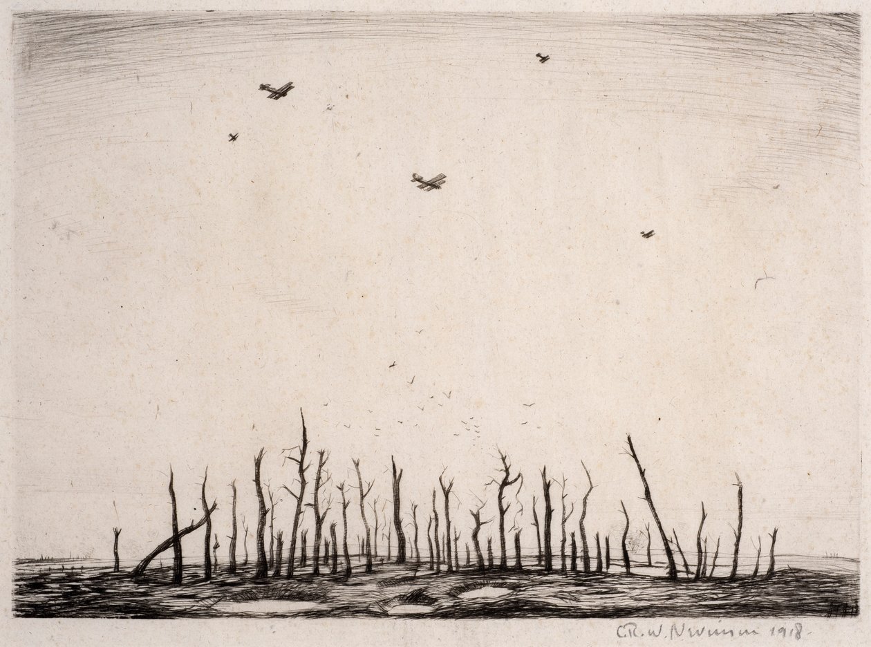 Tuo kirottu puu, 1918 (kuivakärki) tekijältä Christopher Richard Wynne Nevinson