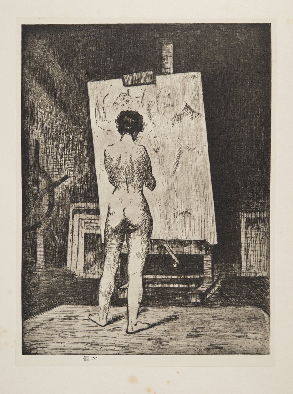 The Connoisseur, julkaisu 1922 (etsaus). tekijältä Christopher Richard Wynne Nevinson