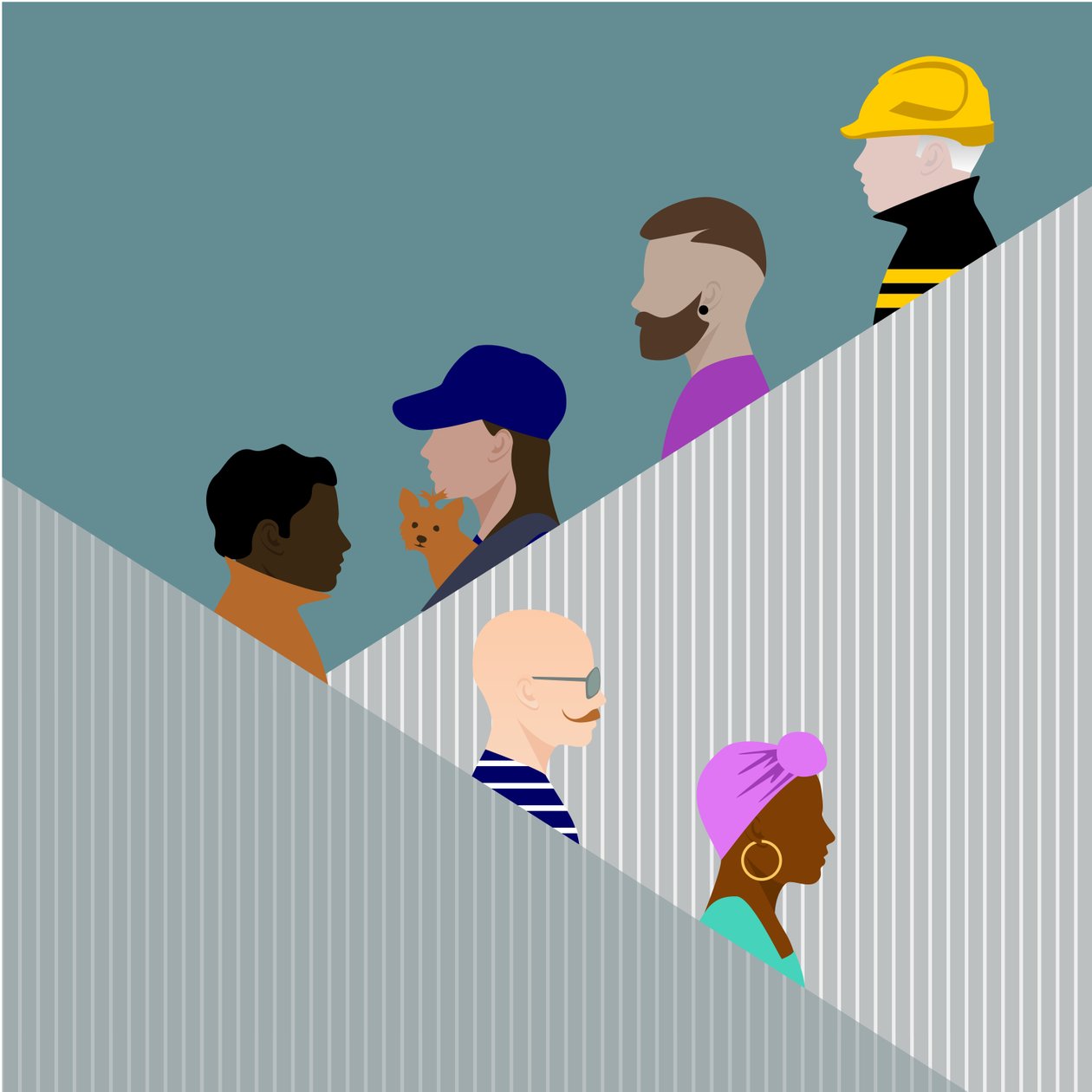 Escalator People tekijältä Claire Huntley