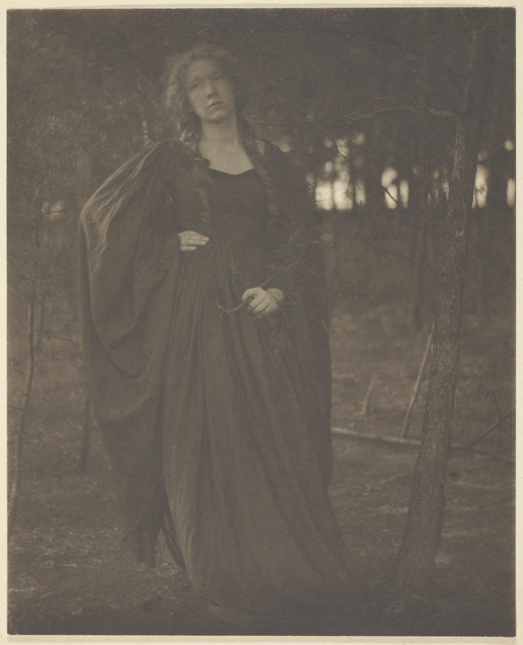 Nimetön [nainen metsässä], 190105. tekijältä Clarence H White